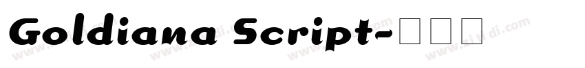 Goldiana Script字体转换